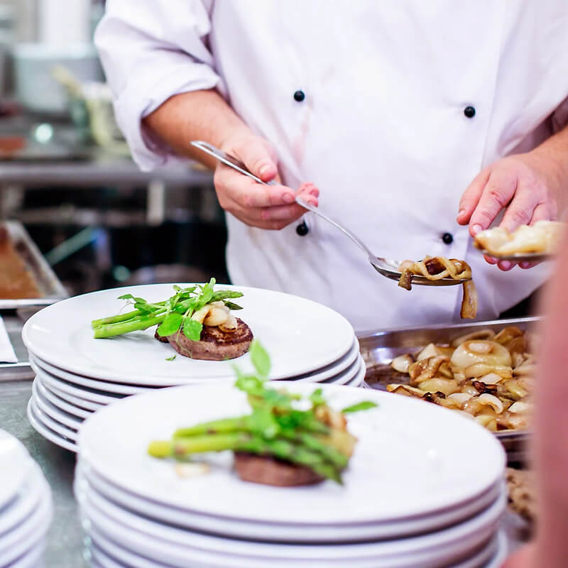 Chef Plating food