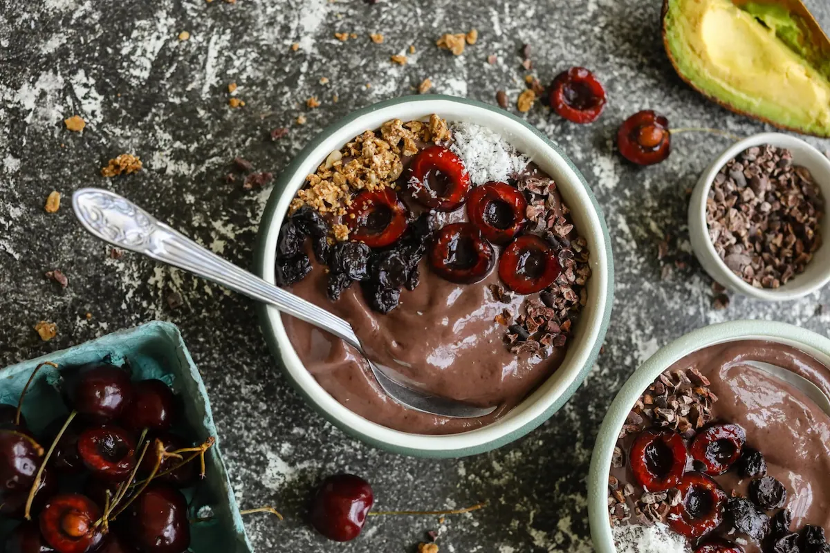 Chocolate Cherry Smoothie Bowl By Green Apple Catering