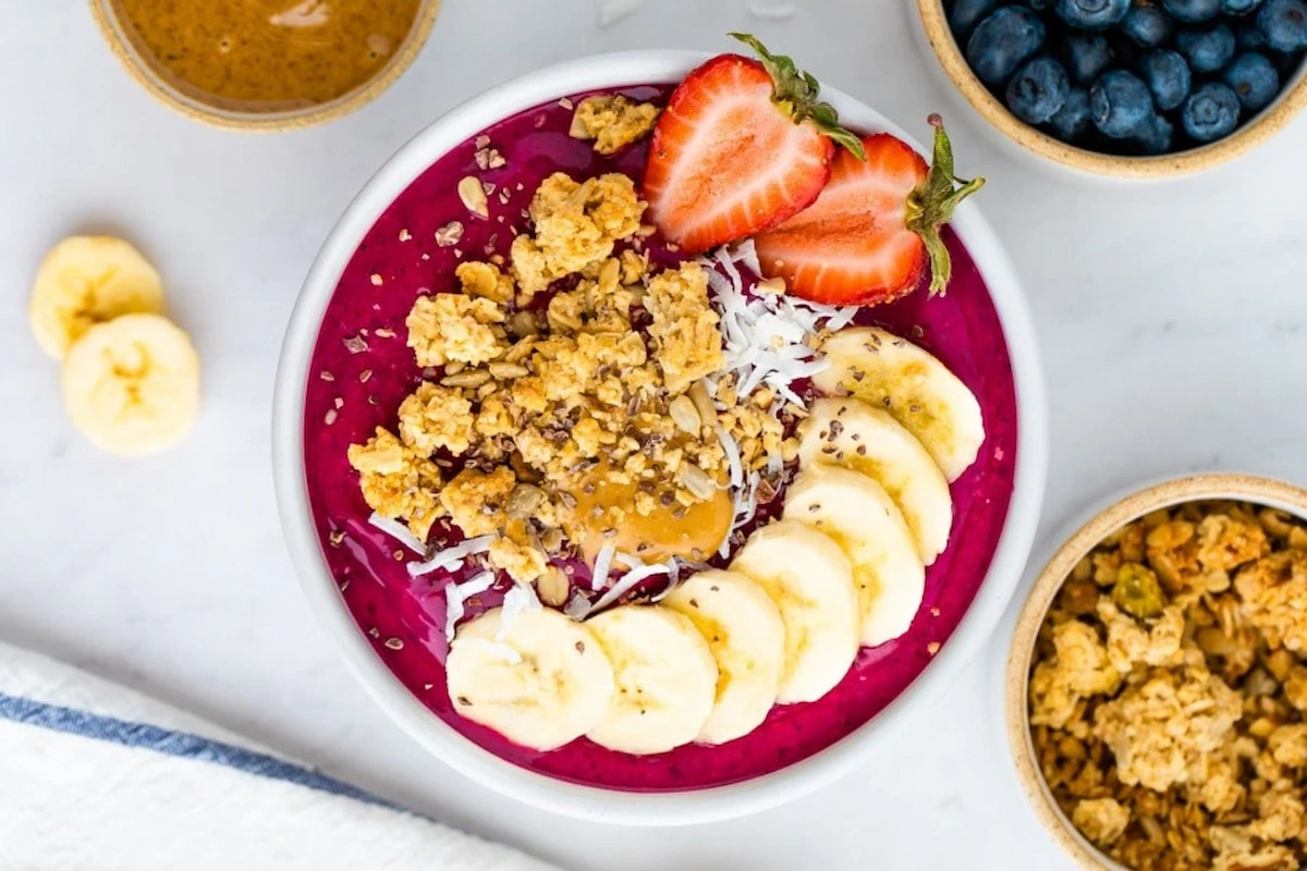 Dragon Fruit Smoothie Bowl By Green Apple Catering