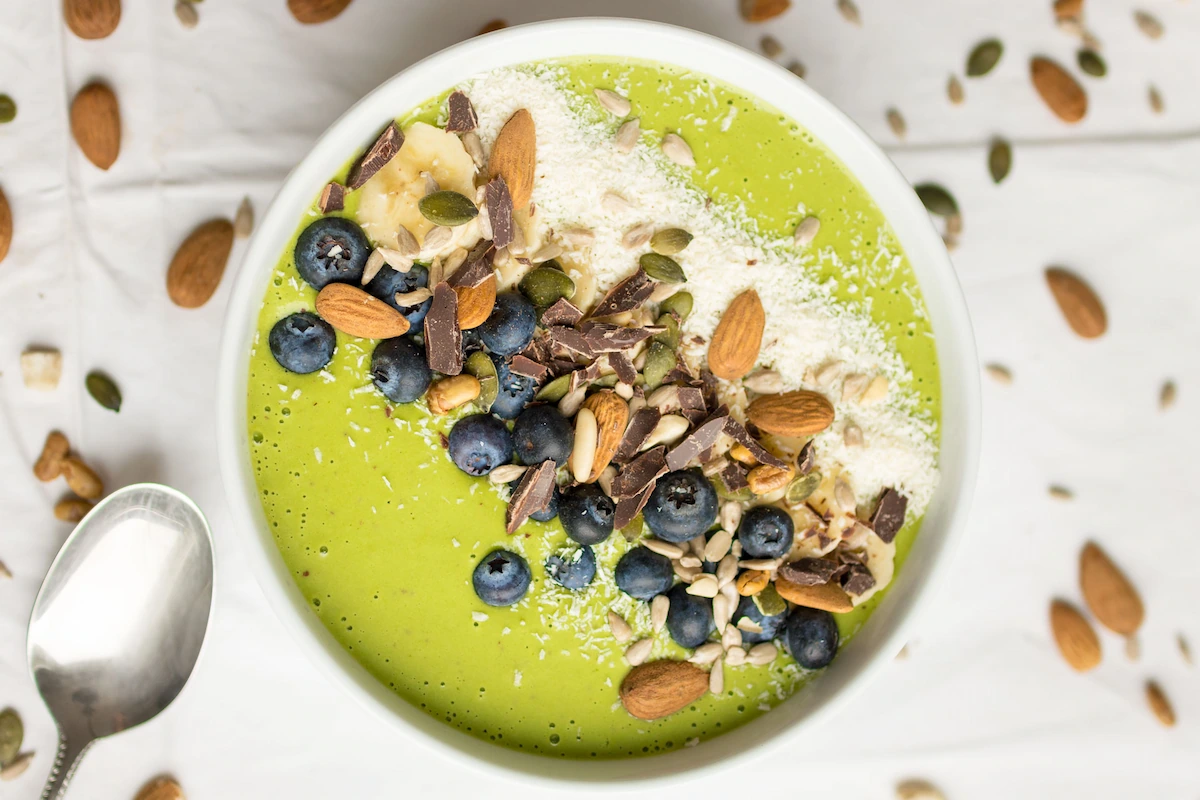 Green Smoothie Bowl by green apple catering