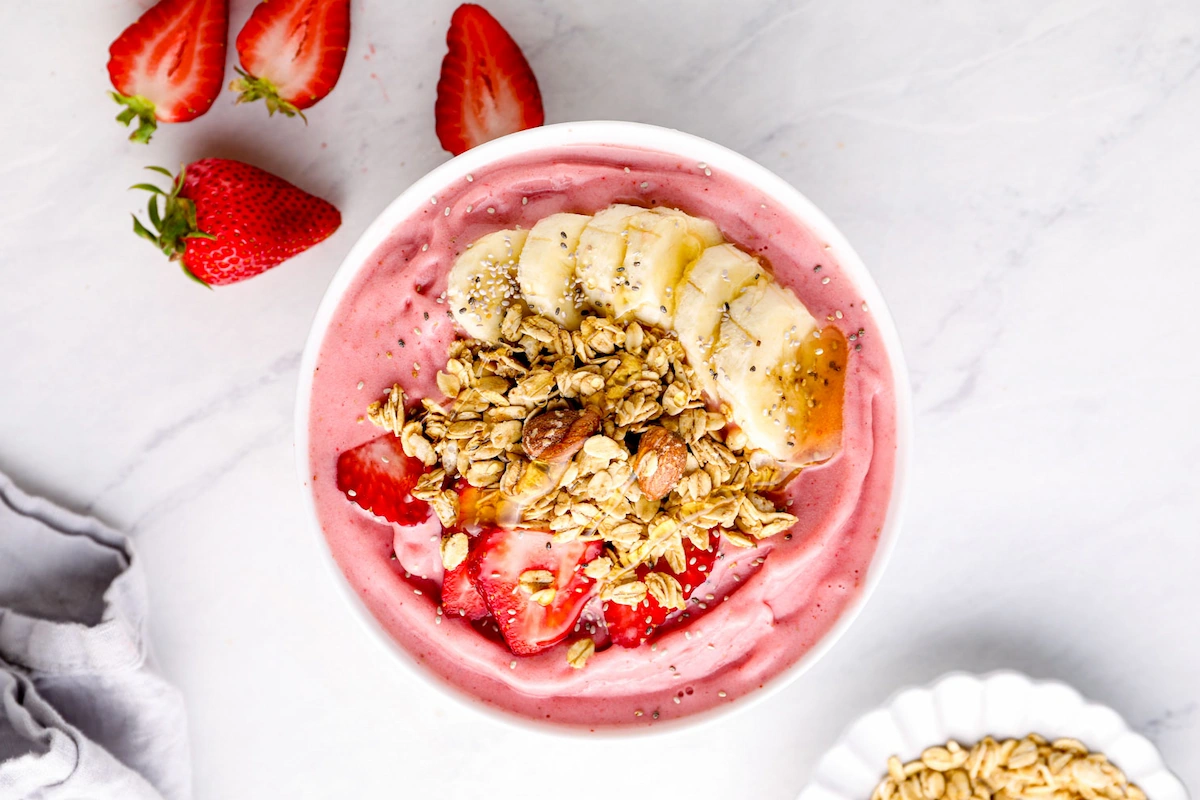 Strawberry Smoothie Bowl By Green Apple Catering